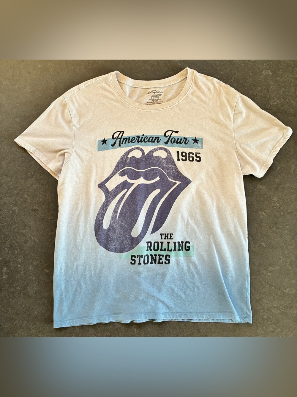 The Rolling Stones T Shirt Concert Dates 1965 - Large